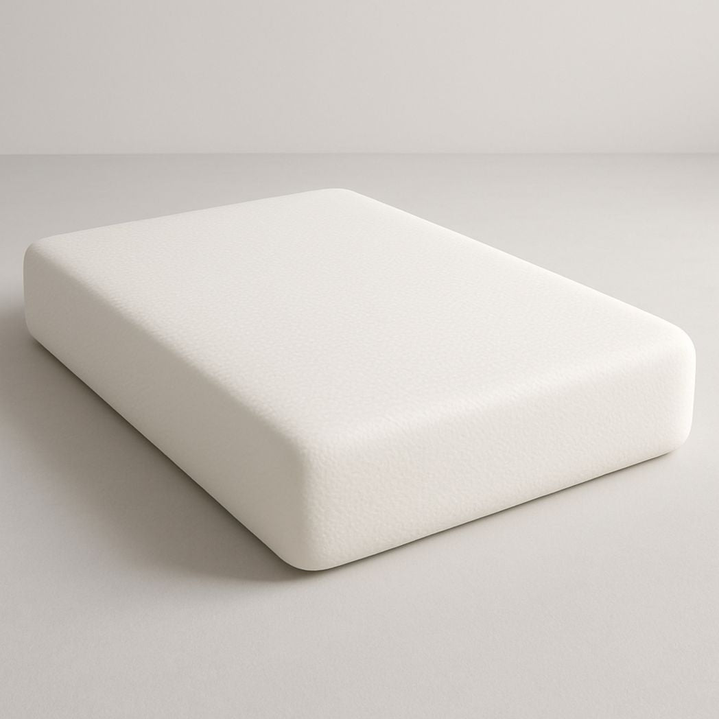Matelas rectangulaire en mousse à mémoire de forme blanc 200x140x20 cm