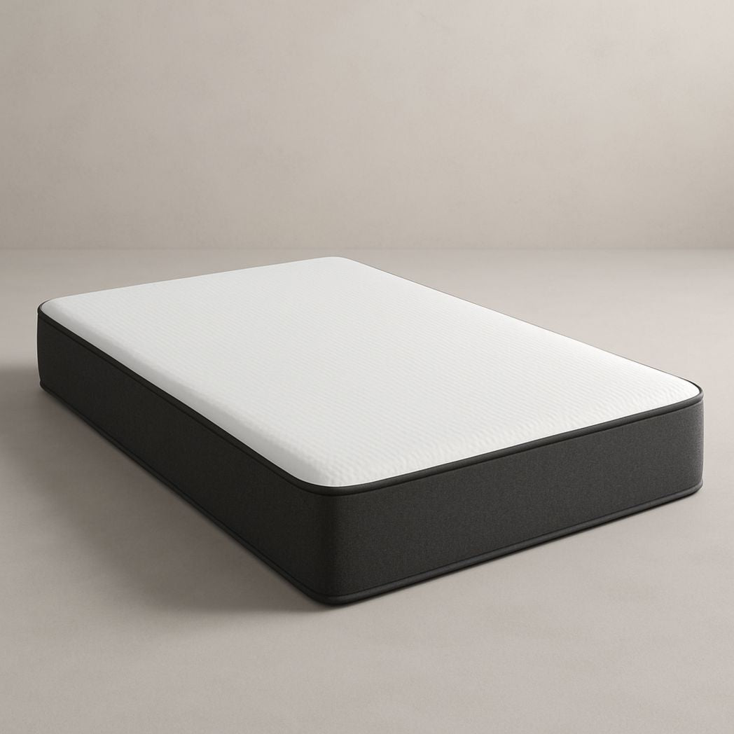 Matelas Double Mémoire de Forme Polyuréthane 200x140x20 cm Blanc/Gris