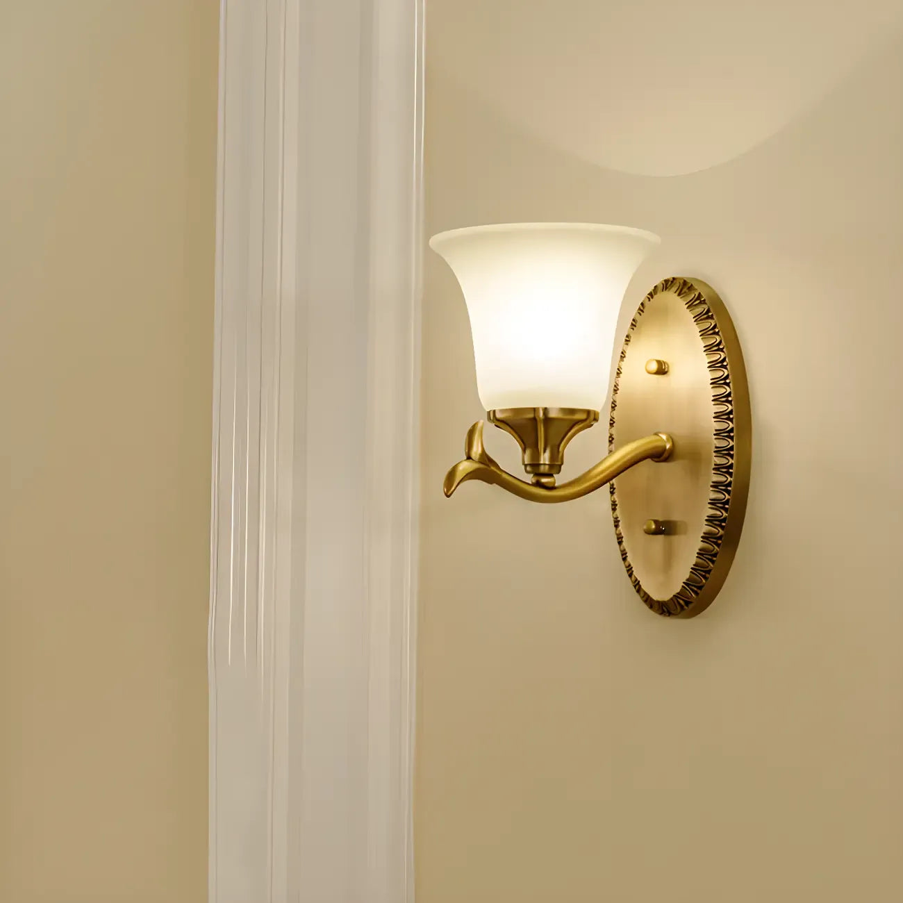 Applique Murale Hollandaise En Laiton Foncé - Arterameferro - Pour Salle De Bain, Salon