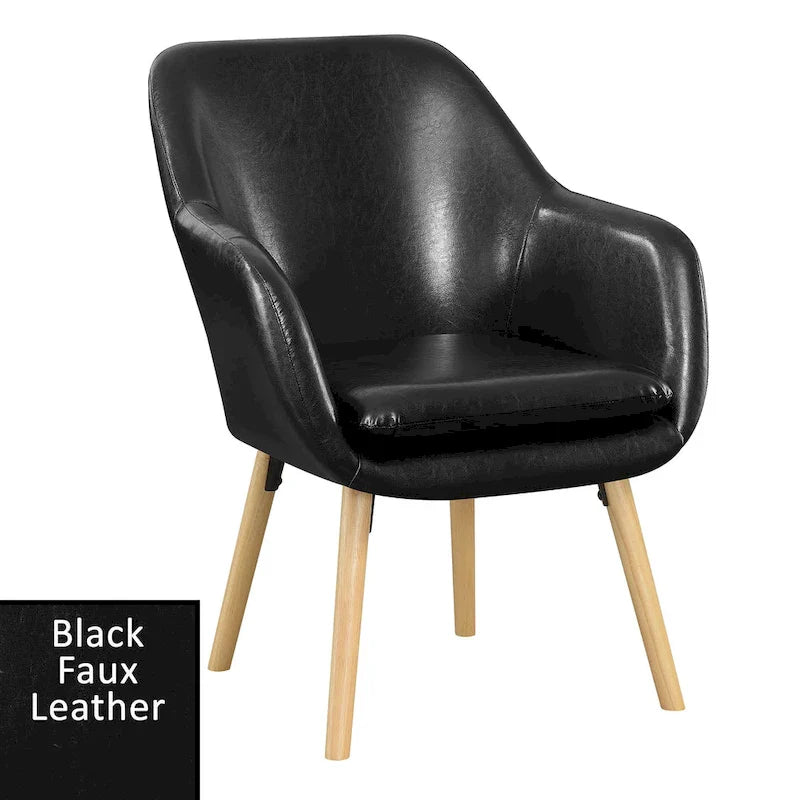 Fauteuil d'appoint rembourré à oreilles Charlotte « Take a Seat » de Convenience Concepts