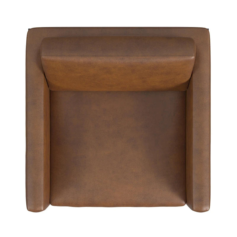 Fauteuil club moderne HomePop rembourré avec cadre en métal
