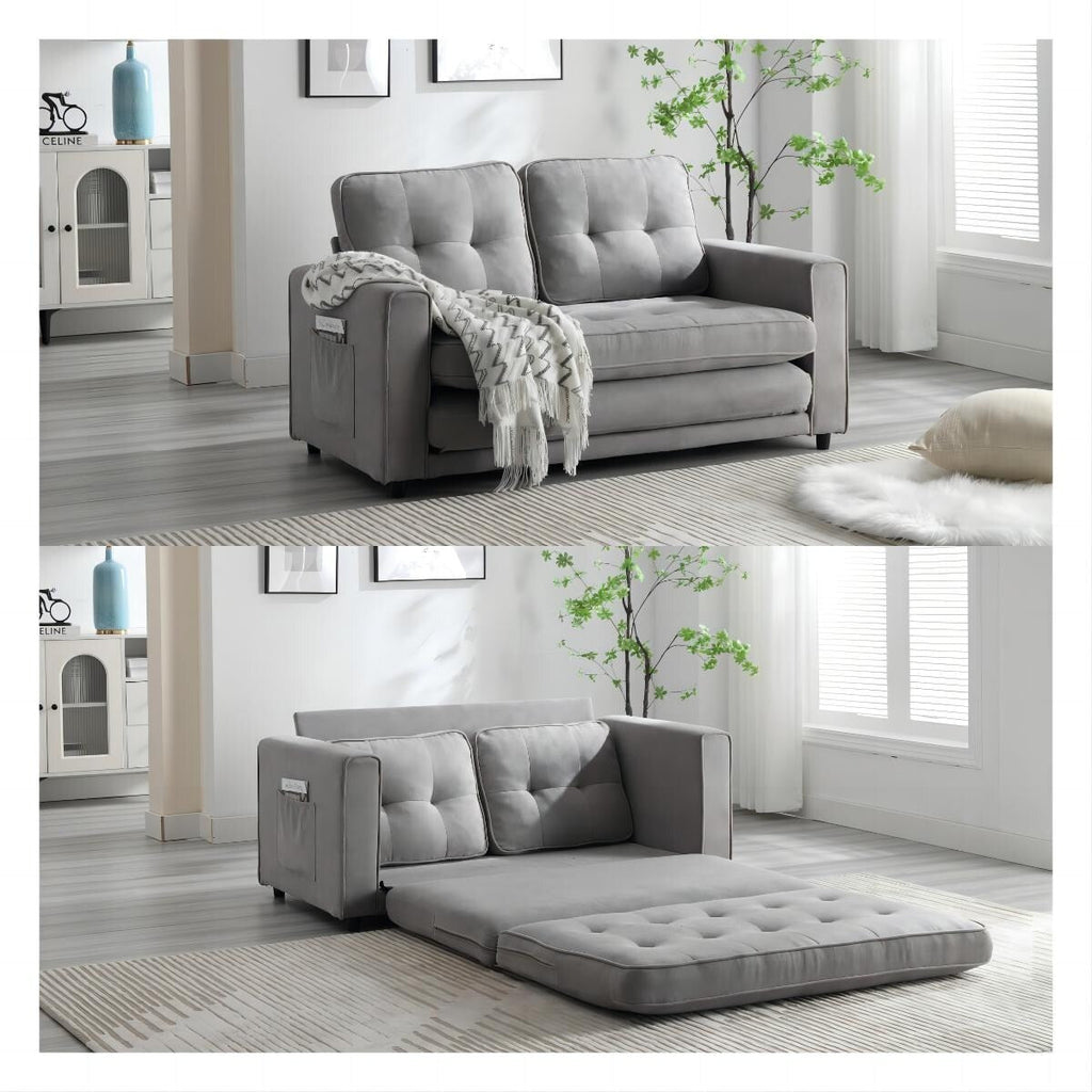 Canapé-lit futon convertible 3 places