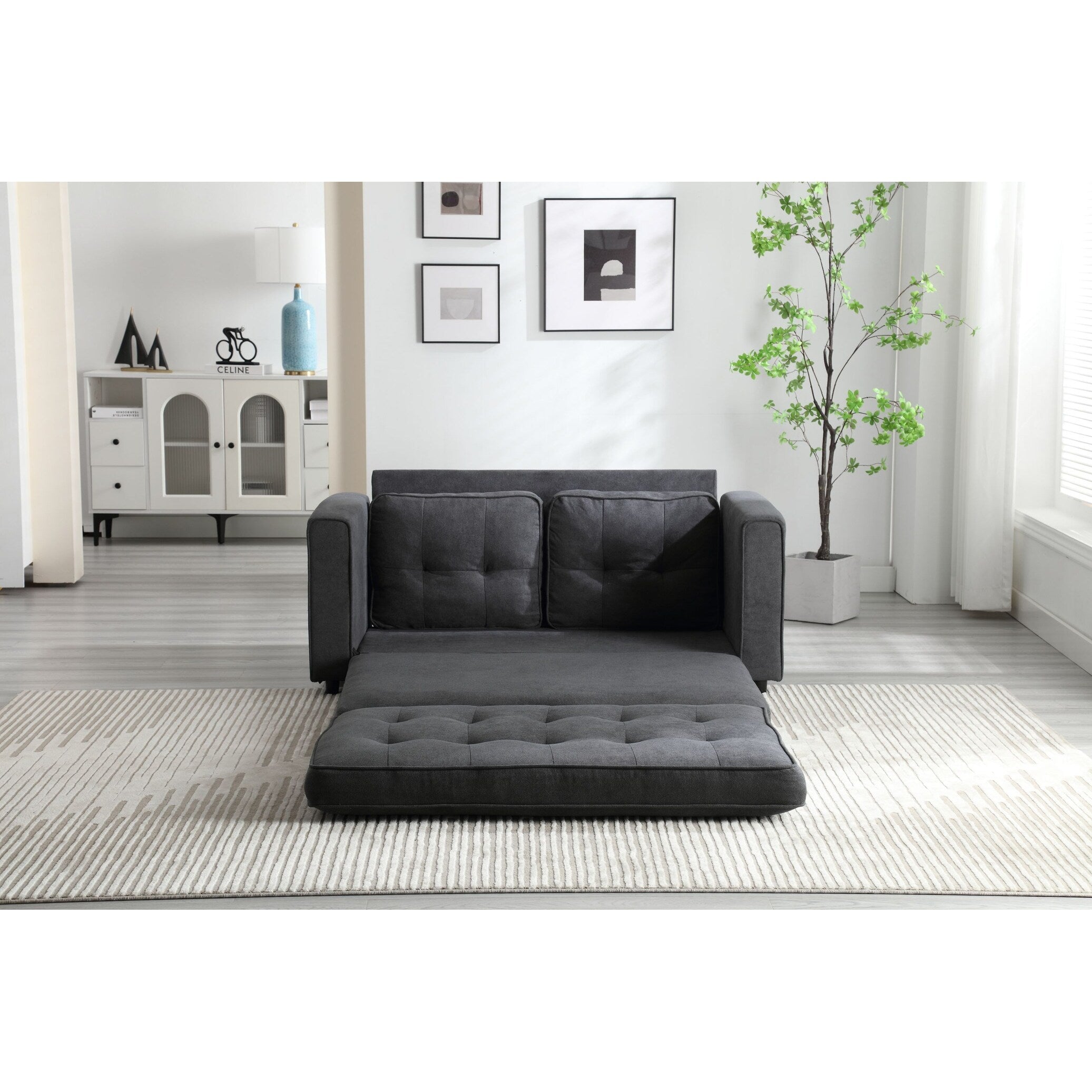 Canapé-lit futon convertible 3 places