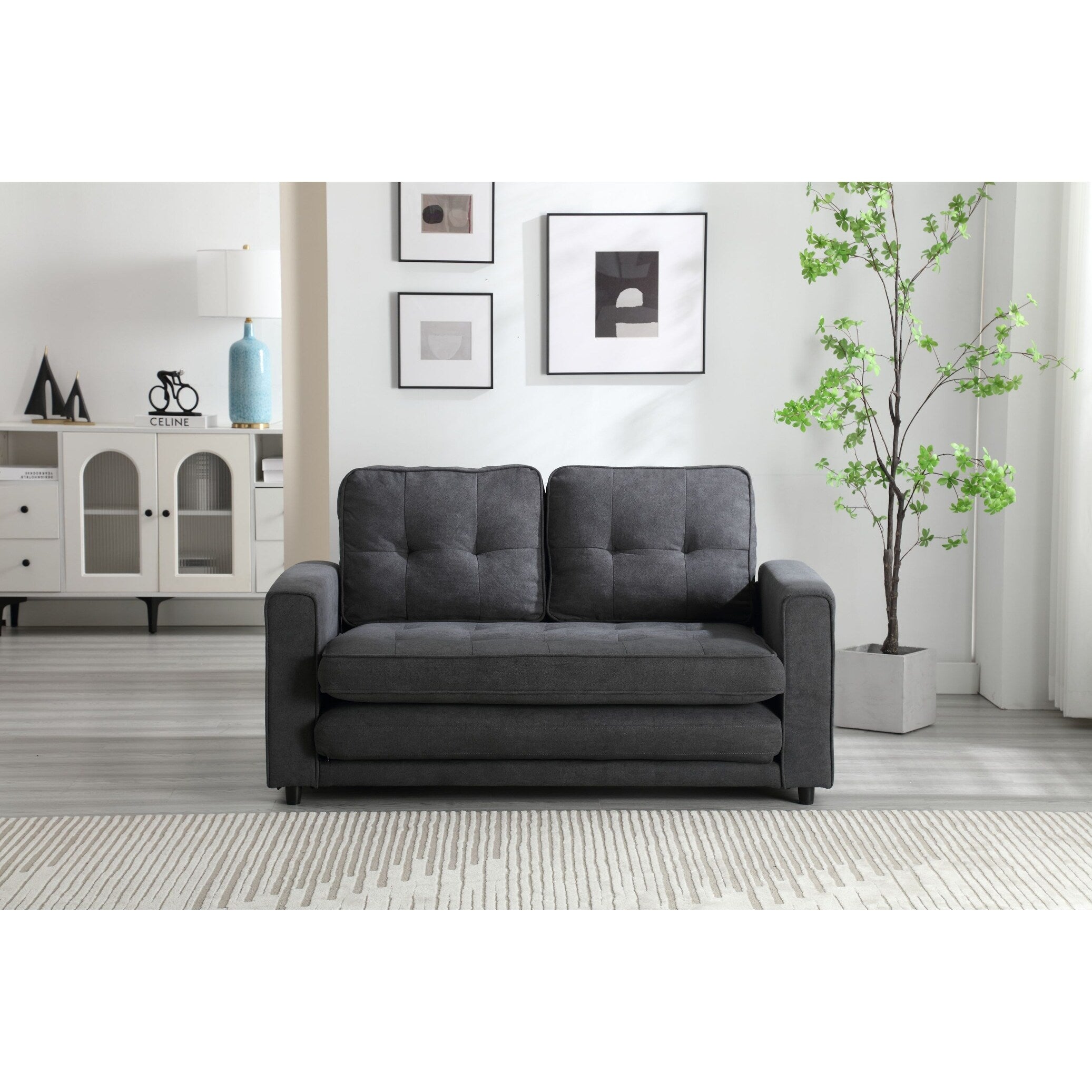 Canapé-lit futon convertible 3 places