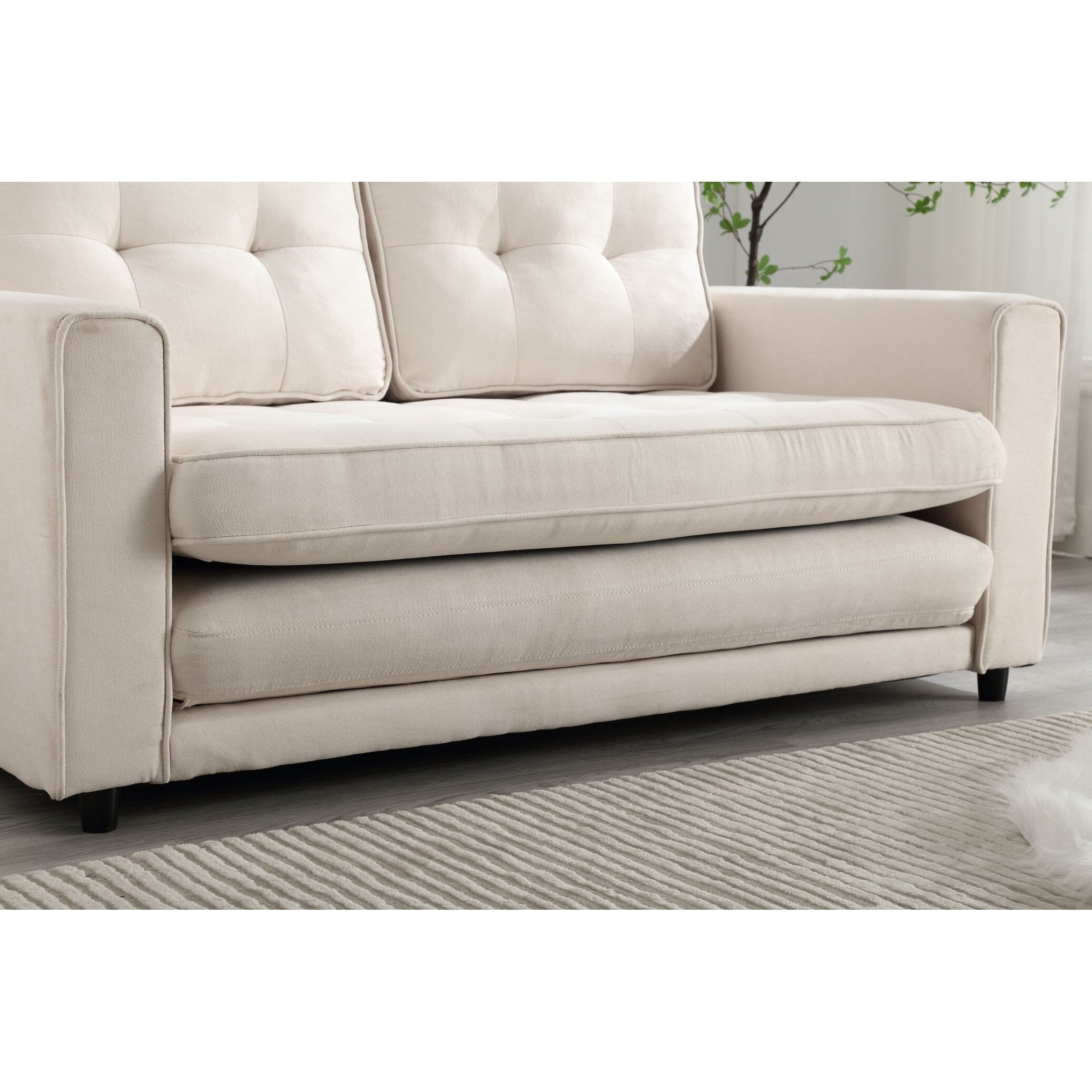Canapé-lit futon convertible 3 places