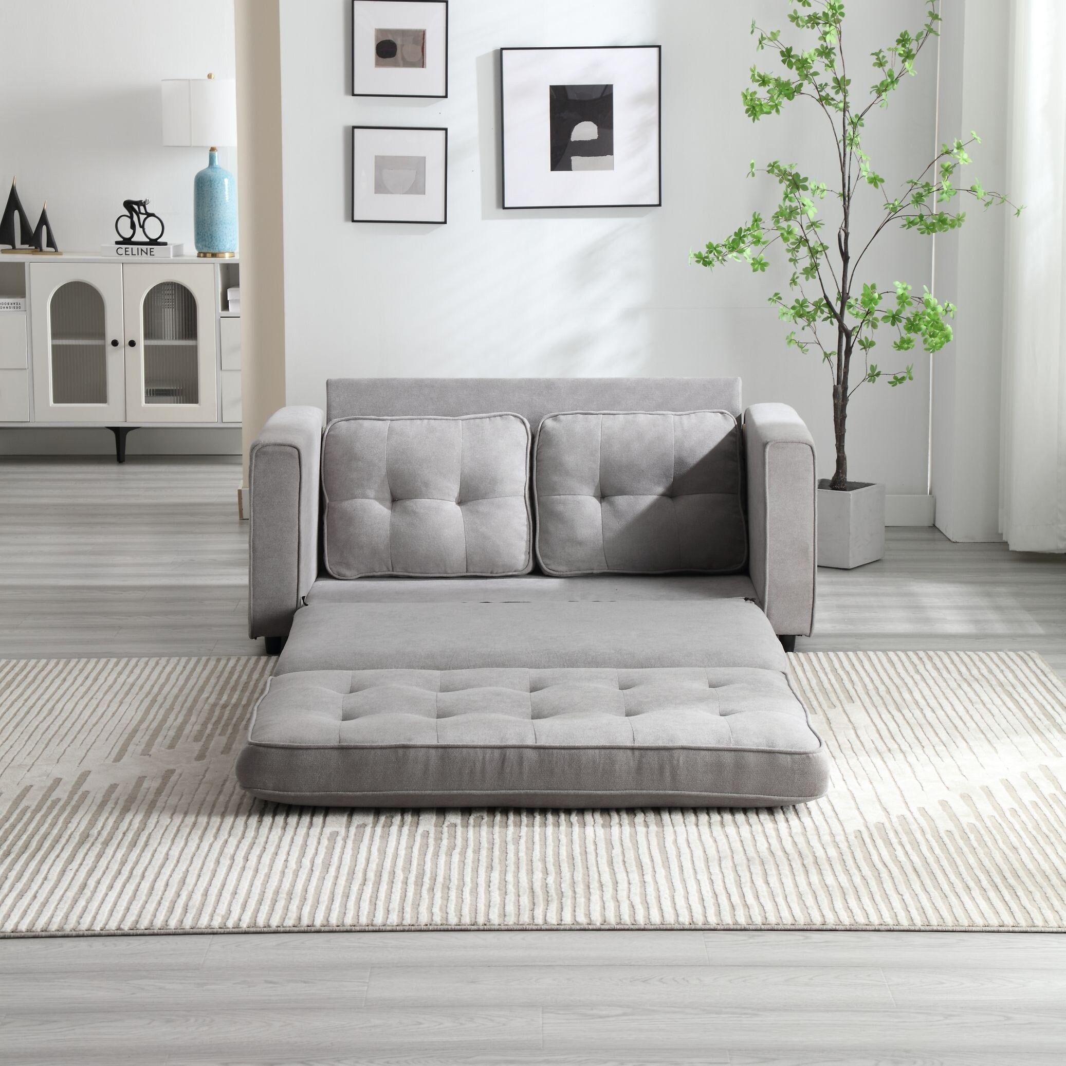 Canapé-lit futon convertible 3 places