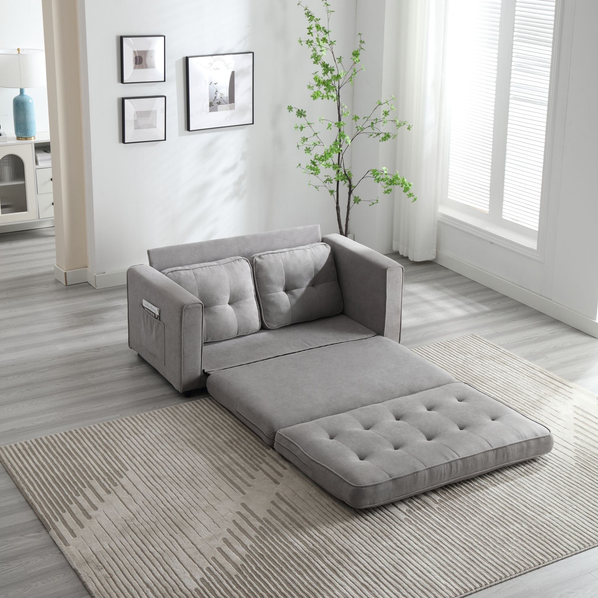 Canapé-lit futon convertible 3 places