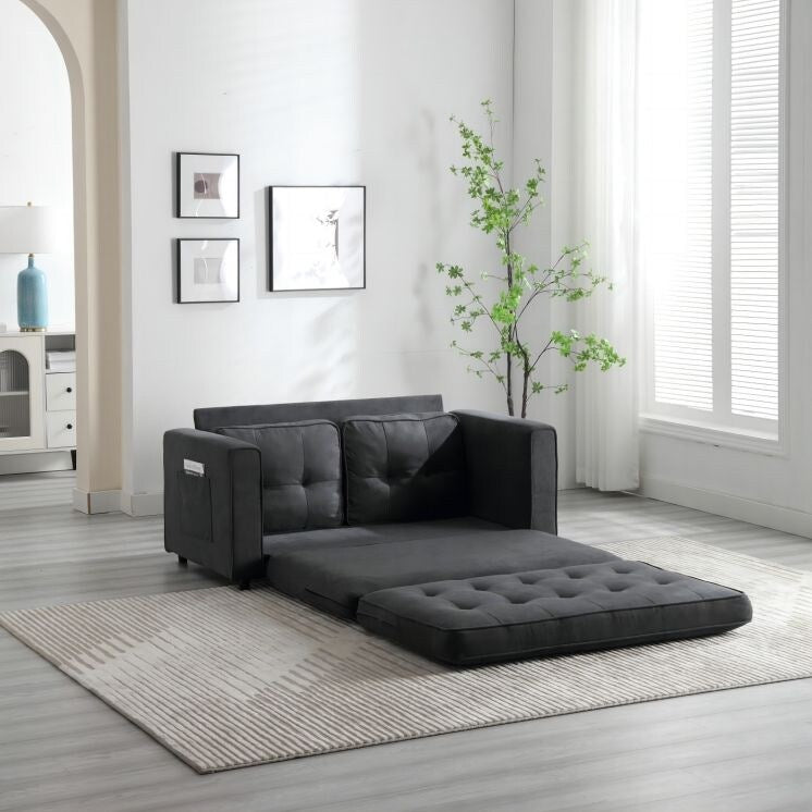Canapé-lit futon convertible 3 places
