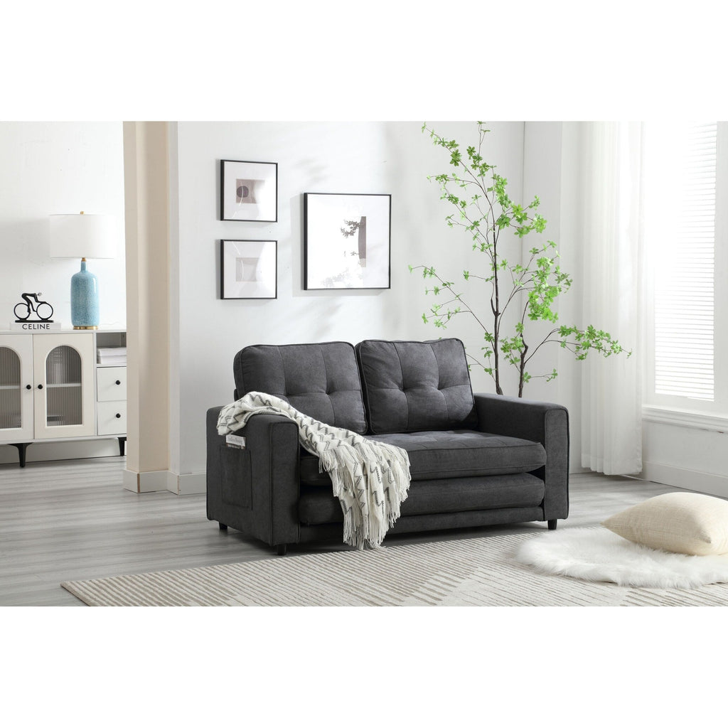 Canapé-lit futon convertible 3 places