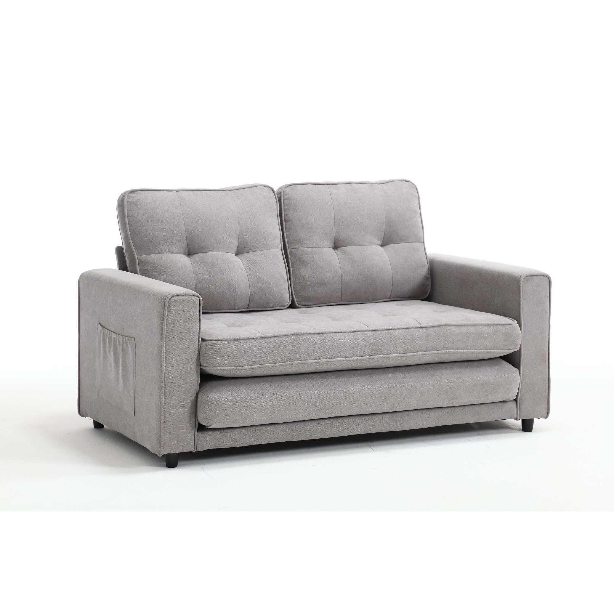 Canapé-lit futon convertible 3 places