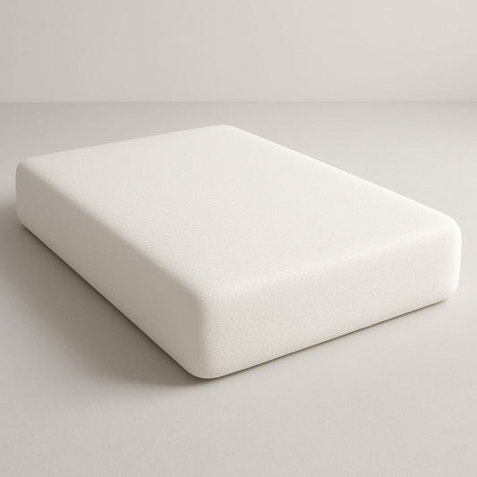 Matelas rectangulaire en mousse à mémoire de forme blanc 200x140x20 cm