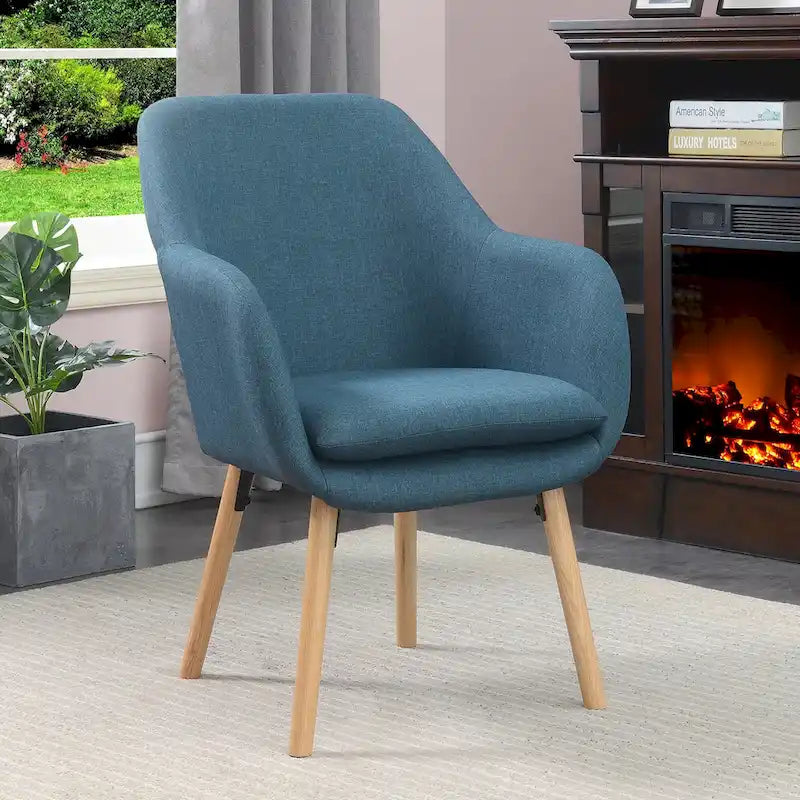 Fauteuil d'appoint rembourré à oreilles Charlotte « Take a Seat » de Convenience Concepts