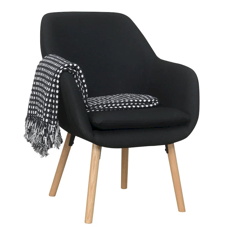 Fauteuil d'appoint rembourré à oreilles Charlotte « Take a Seat » de Convenience Concepts