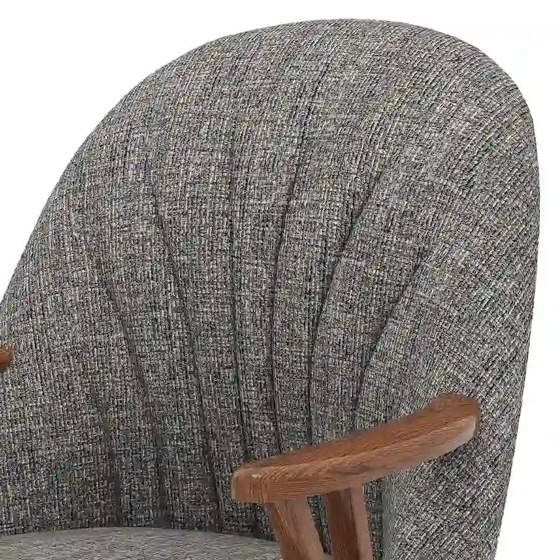 Chaise de salle à manger Chromcraft Cliff Caster, finition noyer