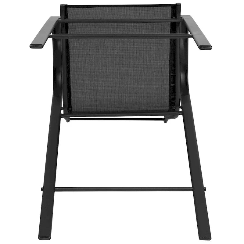 Lot de 4 tabourets de bar d'extérieur avec matériau Flex Comfort - Tabouret de terrasse