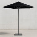 Parasol de Jardin Rond Noir en Polyester et Aluminium, Diamètre 300 cm