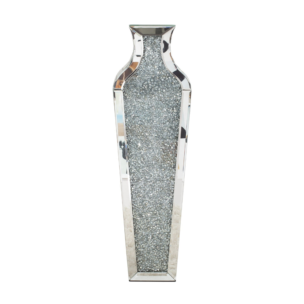 Grand vase de sol en diamants broyés