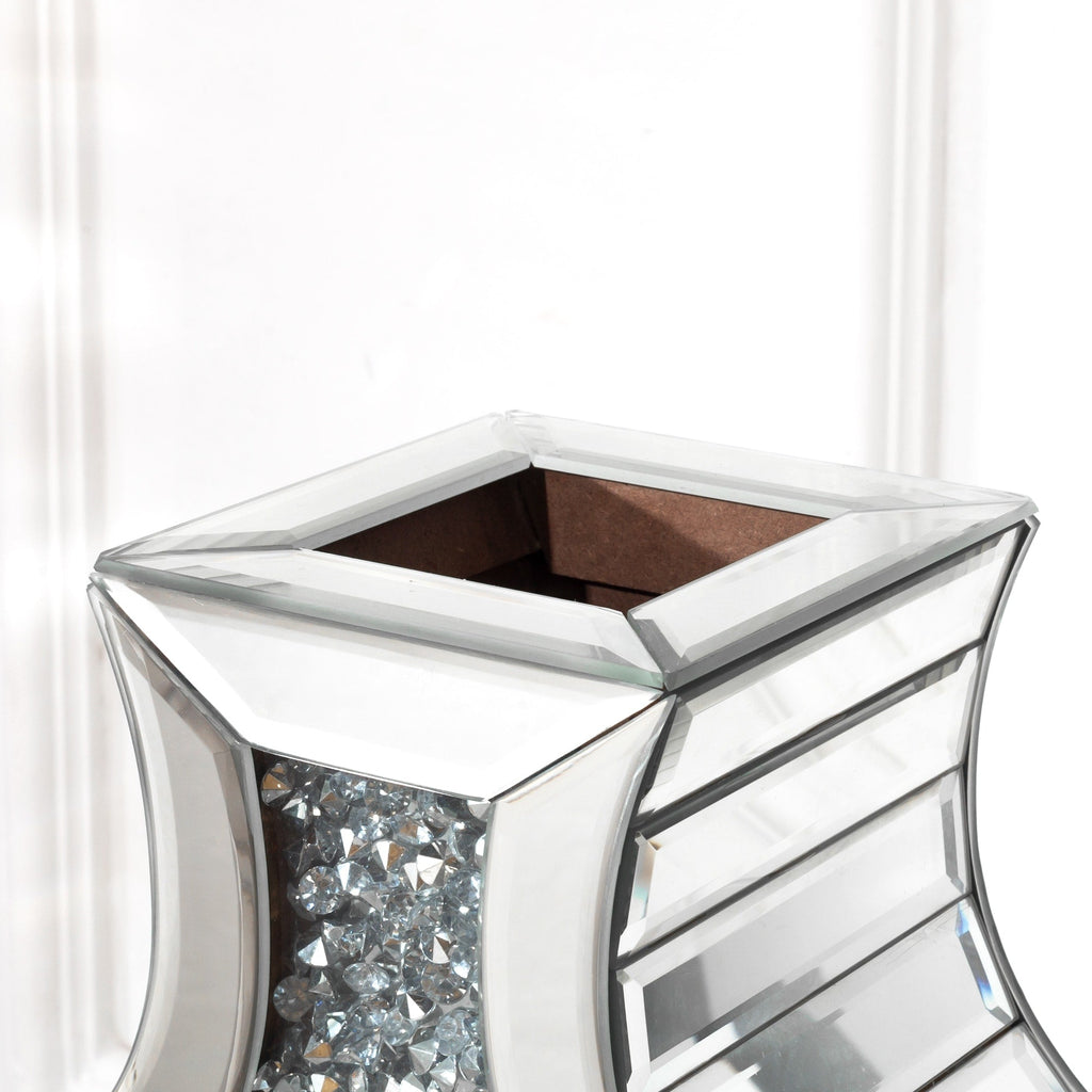 Grand vase de sol en diamants broyés