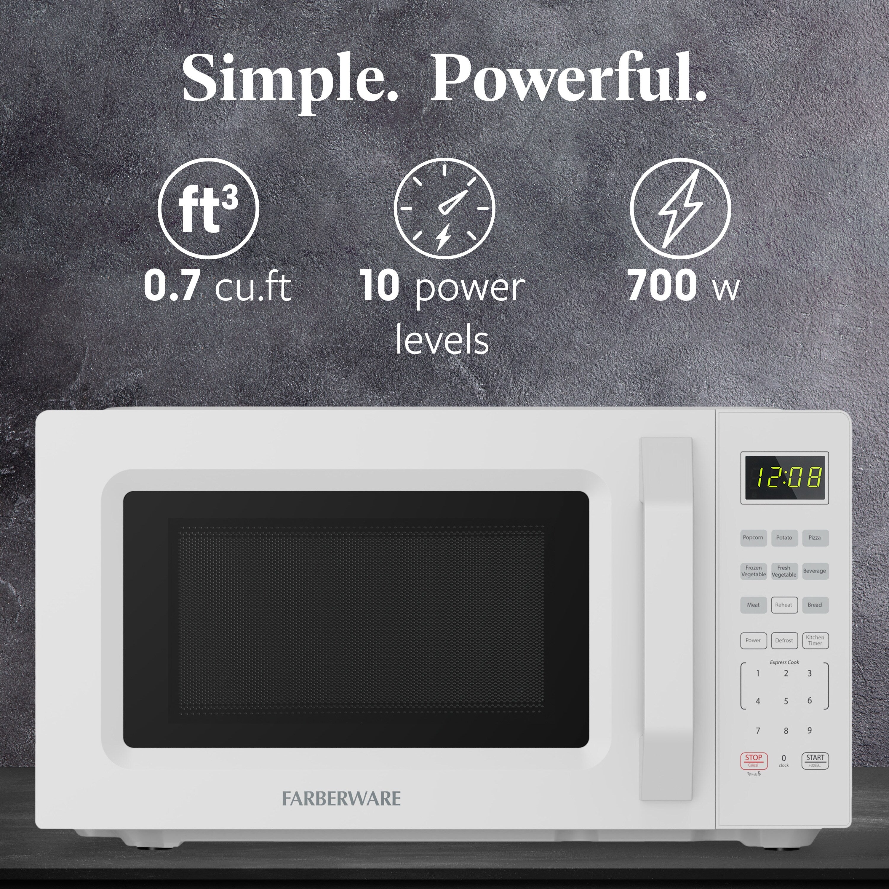 Micro-ondes de comptoir compact Farberware de 700 watts