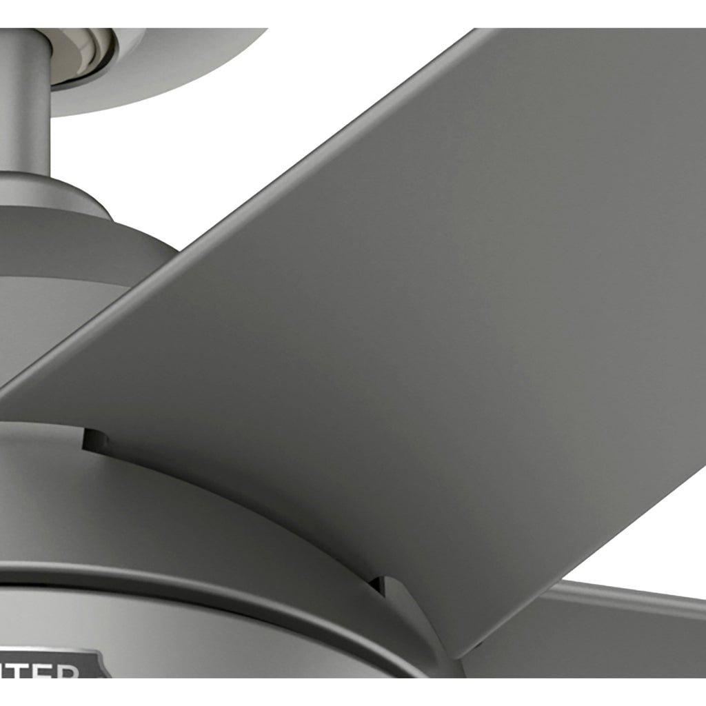 Ventilateur de plafond extérieur Hunter 52 Skyflow avec kit d'éclairage LED, commande murale - Style côtier moderne contemporain - WeatherMax - RÉSISTANT À L'EAU !