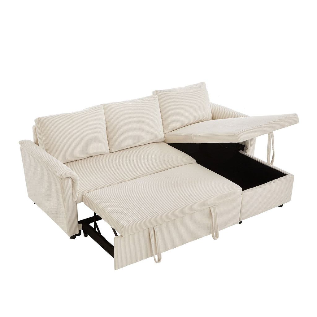 Canapé deux places avec méridienne, canapé d'angle modulable convertible avec méridienne de rangement