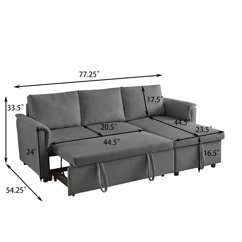 Canapé deux places avec méridienne, canapé d'angle modulable convertible avec méridienne de rangement