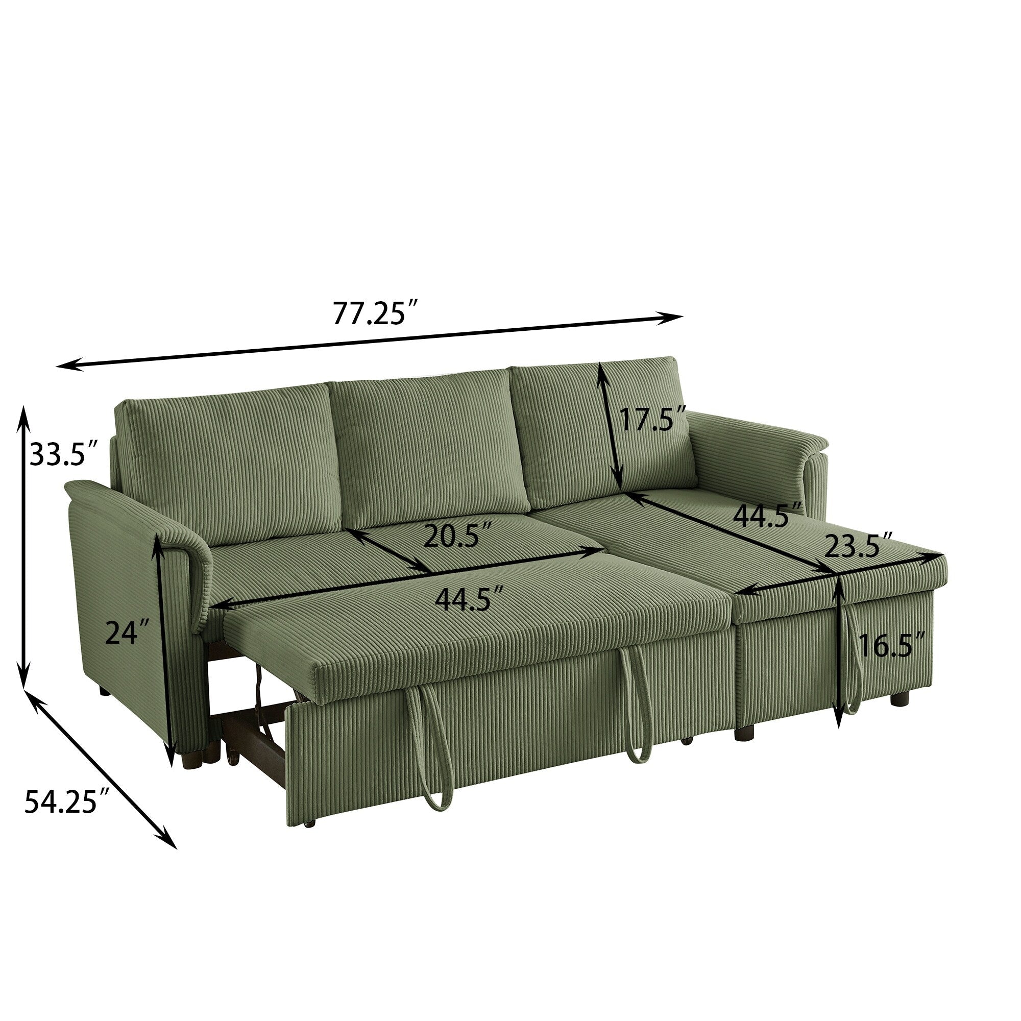 Canapé deux places avec méridienne, canapé d'angle modulable convertible avec méridienne de rangement