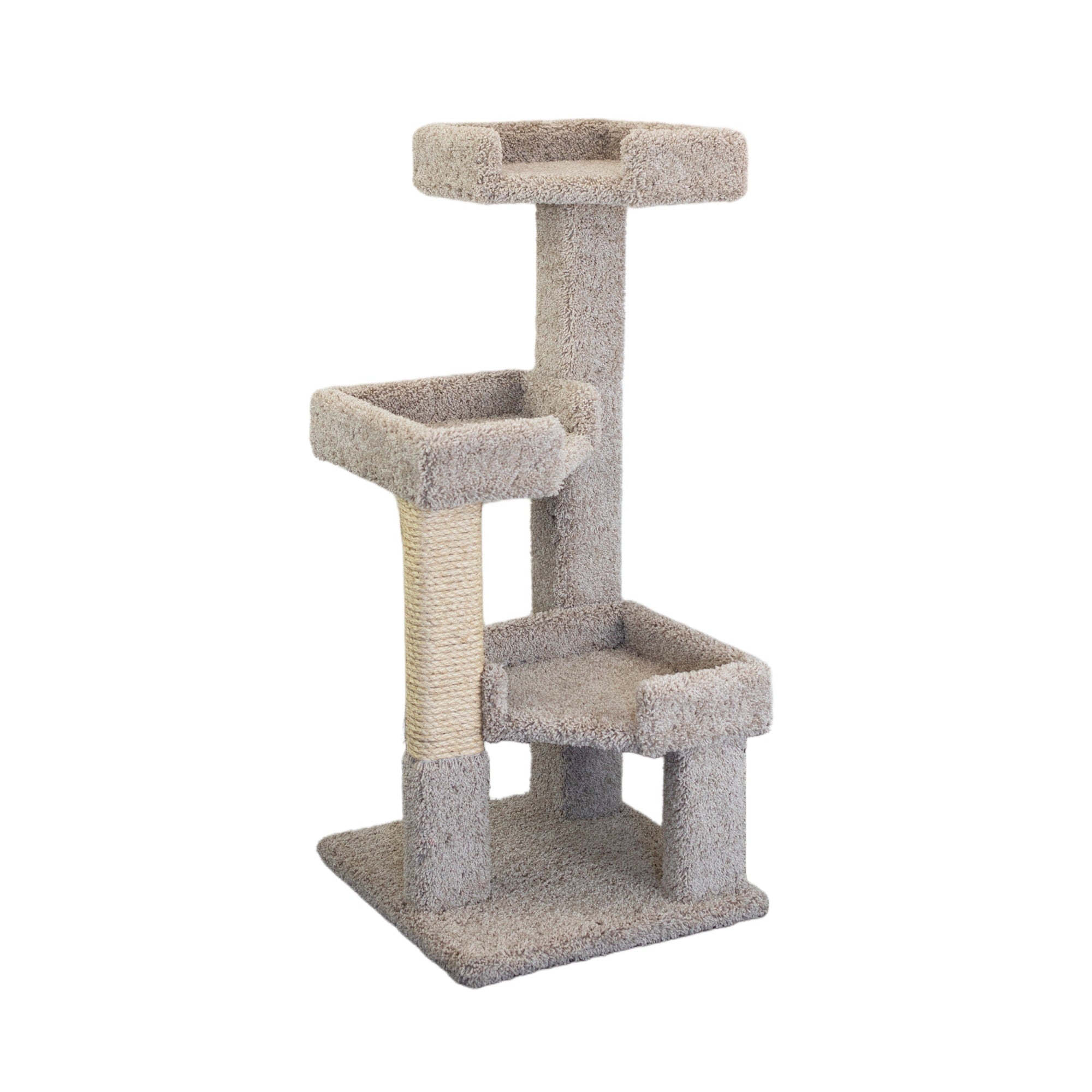 Nouveaux condos pour chats à 3 niveaux en bois massif et moquette, arbre à chat
