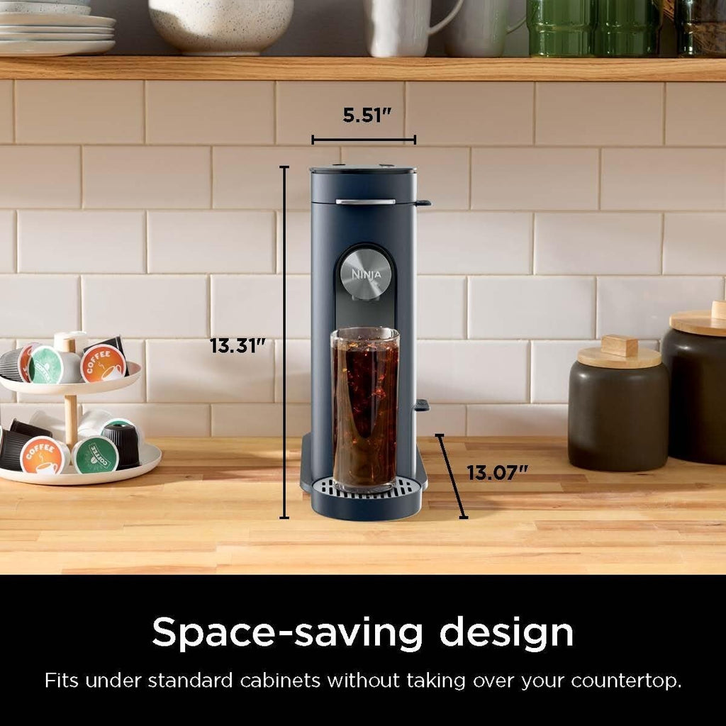 Cafetière à dosettes individuelles, compatible avec les capsules K-Cup, réservoir de 1,6 L, tailles de préparation de 177 à 710 ml, option café glacé