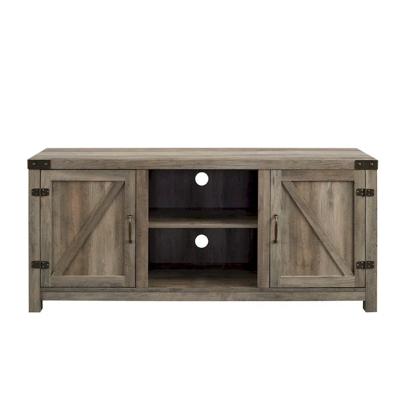 Meuble TV avec porte de grange Middlebrook Firebranch 58 pouces
